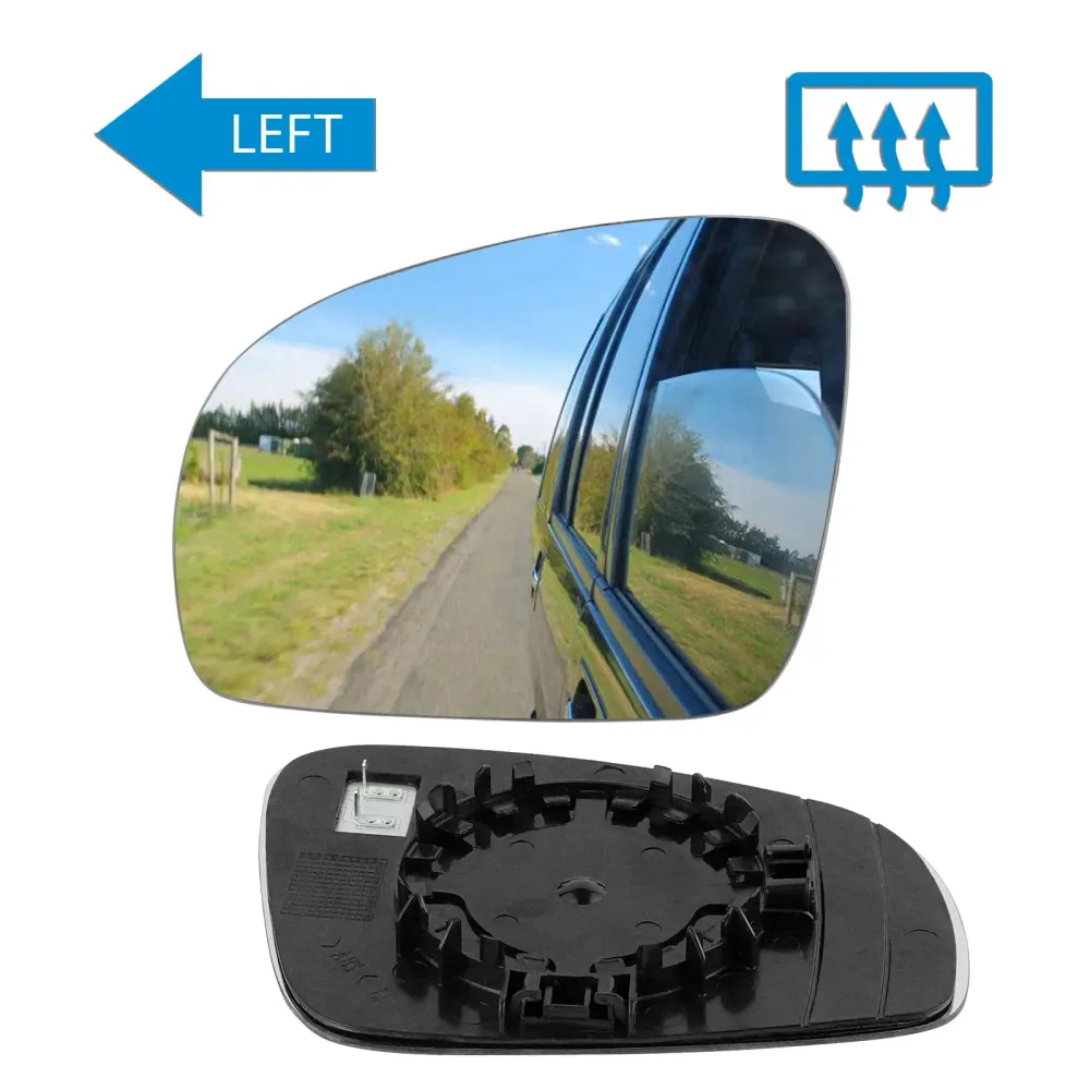 Door Mirror Glass Skoda Fabia II 2007-2014 Left Hand Heated Convex Aftermarket Replacement