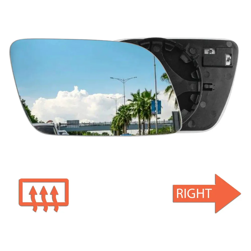 VW Polo 9N 9A Heated Convex Door Mirror Glass Right
