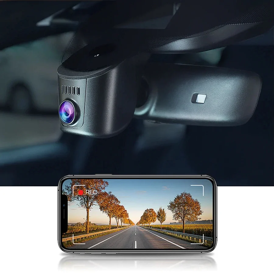 FITCAMX Integrert 4K Dashcam (foran+bak)