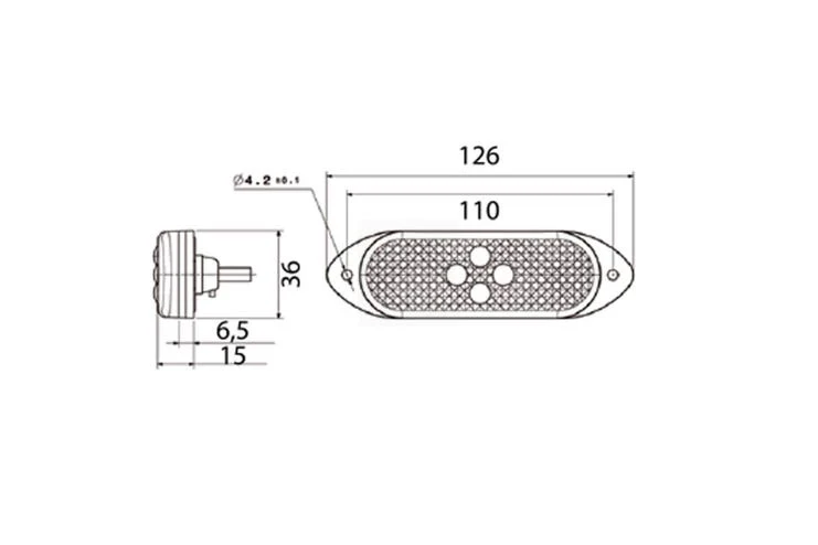 Vignal SMD04 LED sidemarkeringslys