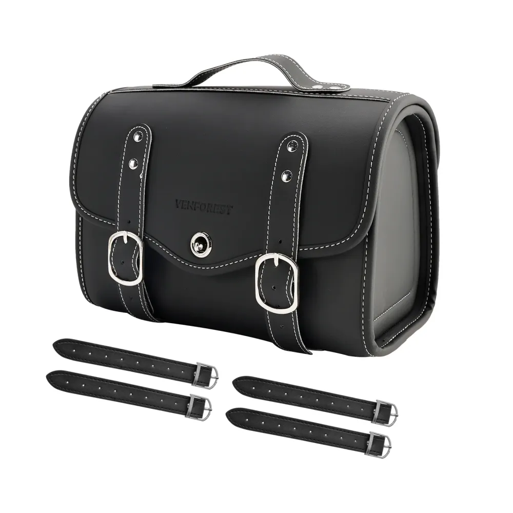 PU Side Tail Bag Saddlebag Color Matching Bagage White Scooter Motorcycle White