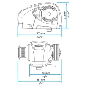 Lewmar, H2 Kun Gypsy, 12 V – Størrelse: 10mm