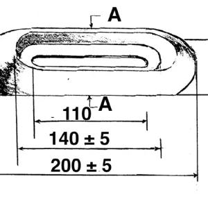 Talamex, Sinkanode 1,2 kg, Ø 12 mm, 110 mm