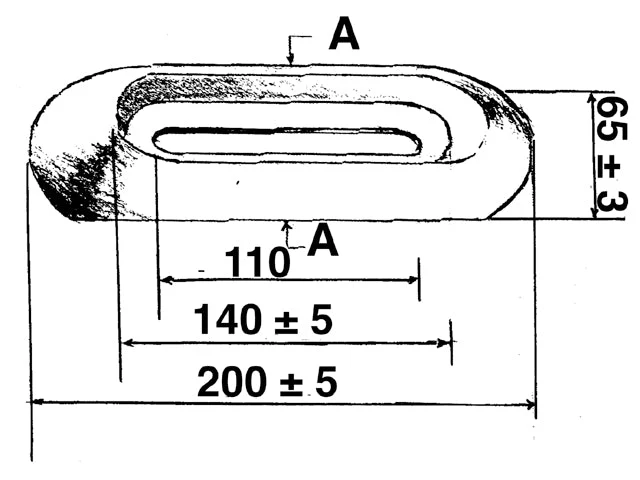 Talamex, Sinkanode 1,2 kg, Ø 12 mm, 110 mm