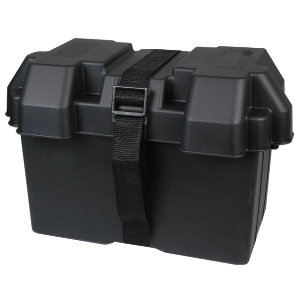 Batteriboks 45x26,5x24 cm, Sort, Plast