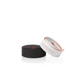 XLC Bar tape GR-T07 White/Red Microfiber and extra "Anti-Shock"-cushioning, perforated surface extra grip