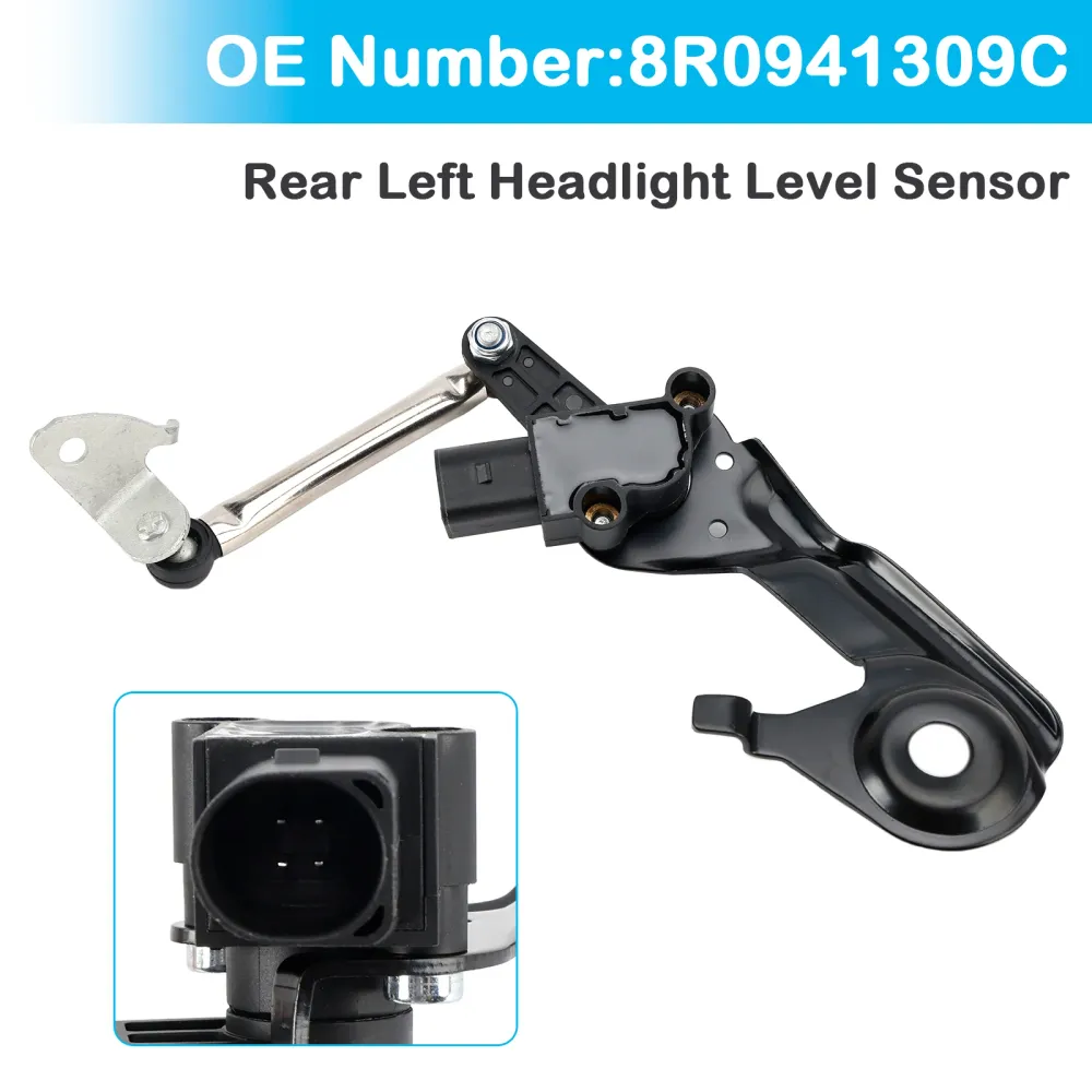 Bakre venstre frontlysnivå sensor 8R0941309C Audi A6 C7 A7 Q5 8RB