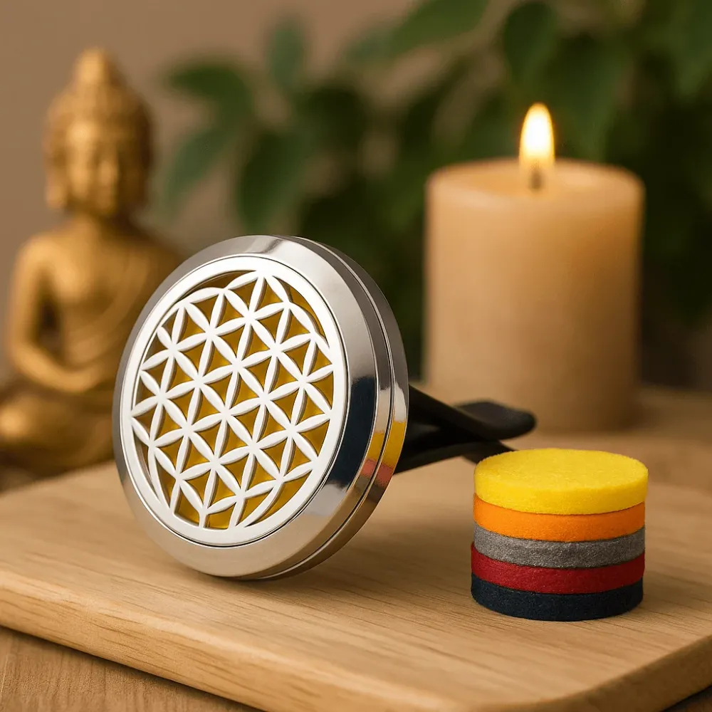 Bilventilasjon Diffuser – Livets Blomst 10 Puter