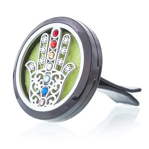 Bilventilklips Essensiell Olje Diffuser Hamsa 30mm