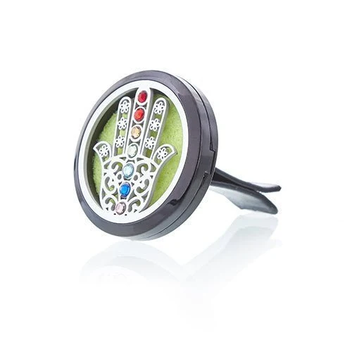 Bilventilklips Essensiell Olje Diffuser Hamsa 30mm