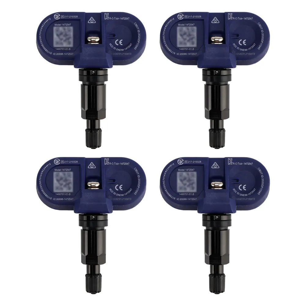 4pcs Bluetooth TPMS Dekktrykkssensor Tesla Model 3/S/X/Y 2021-2024