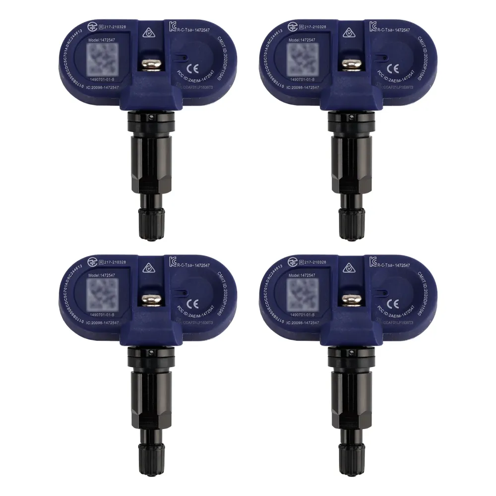 4pcs Bluetooth TPMS Dekktrykkssensor Tesla Model 3/S/X/Y 2021-2024