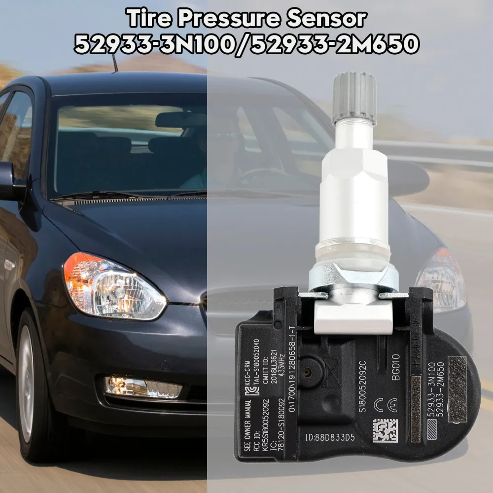 TPMS Dekktrykkssensor 52933-3N100 Kia Ceed Hyundai Accent Genesis