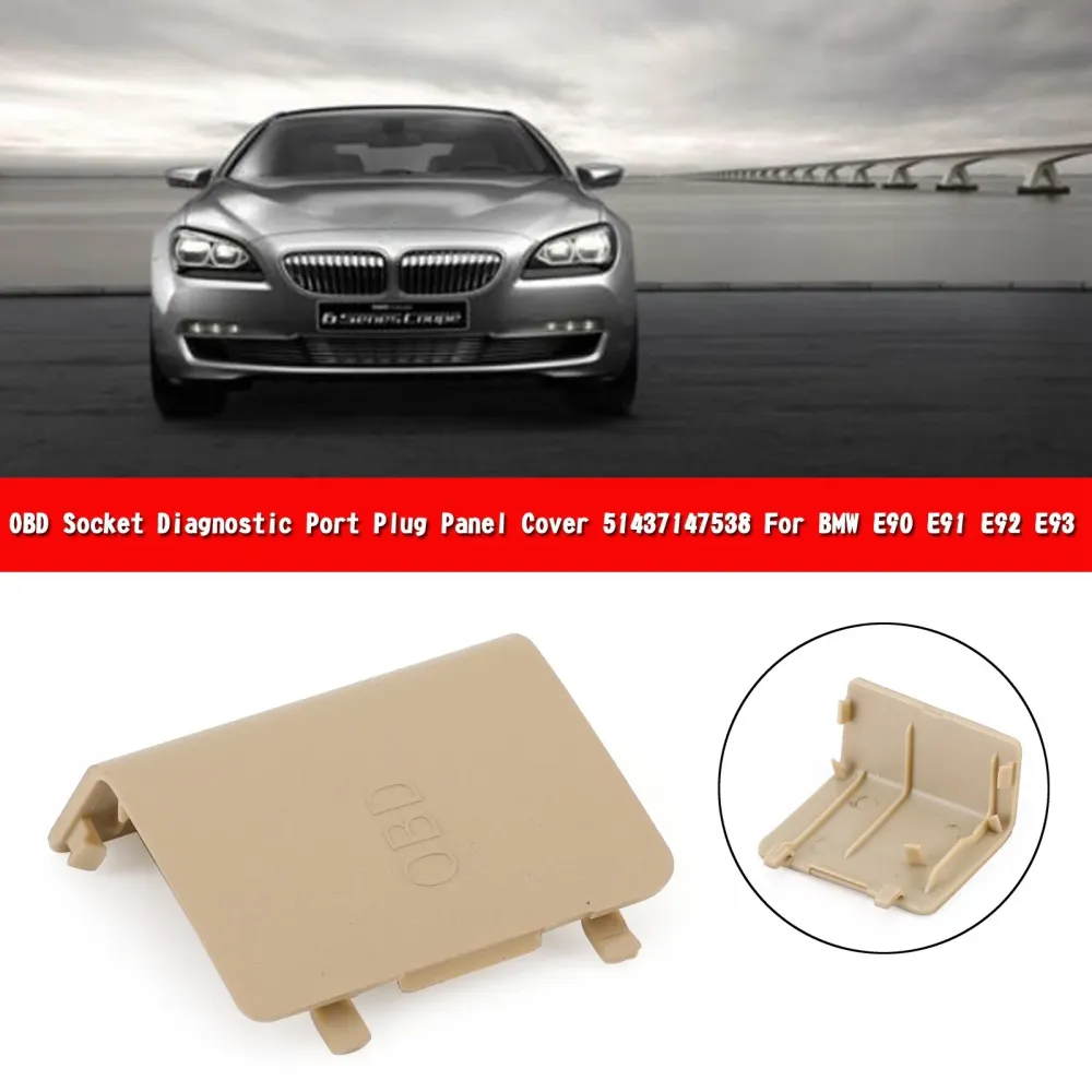 LHD OBD Socket Diagnostic Port Plug Panel Cover 51437147538 BMW E90/91 Beige
