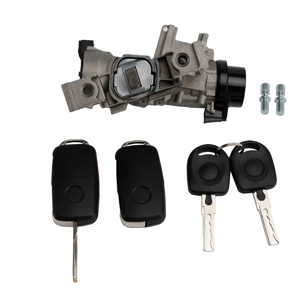 1K0905851B Ignition Switch Lock Cylinder W/2 -tast VW Jetta Golf EOS Rabbit