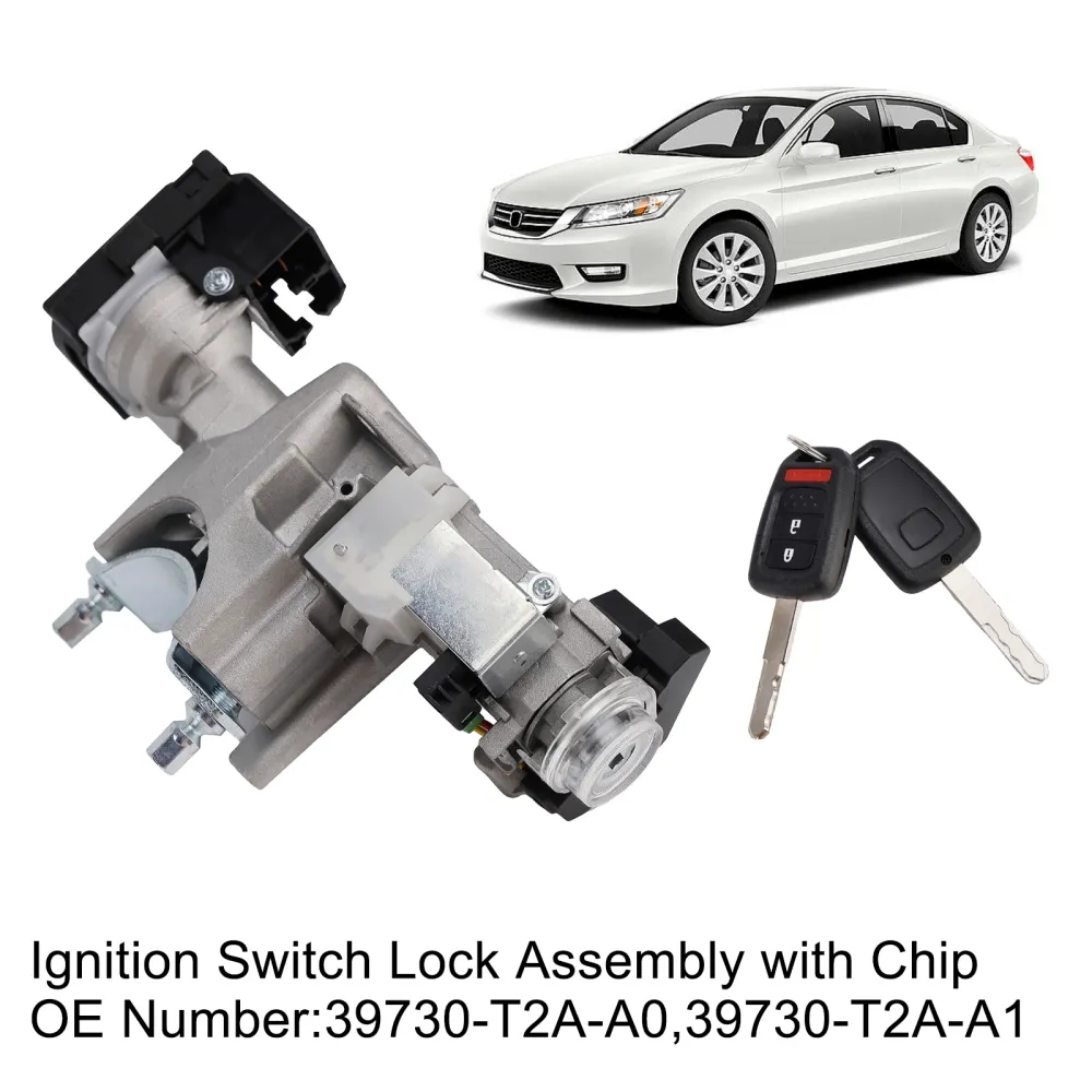 Ignition Switch Lock Assembly Chip 39730-T2A-A1 Honda Accord 2013-2017