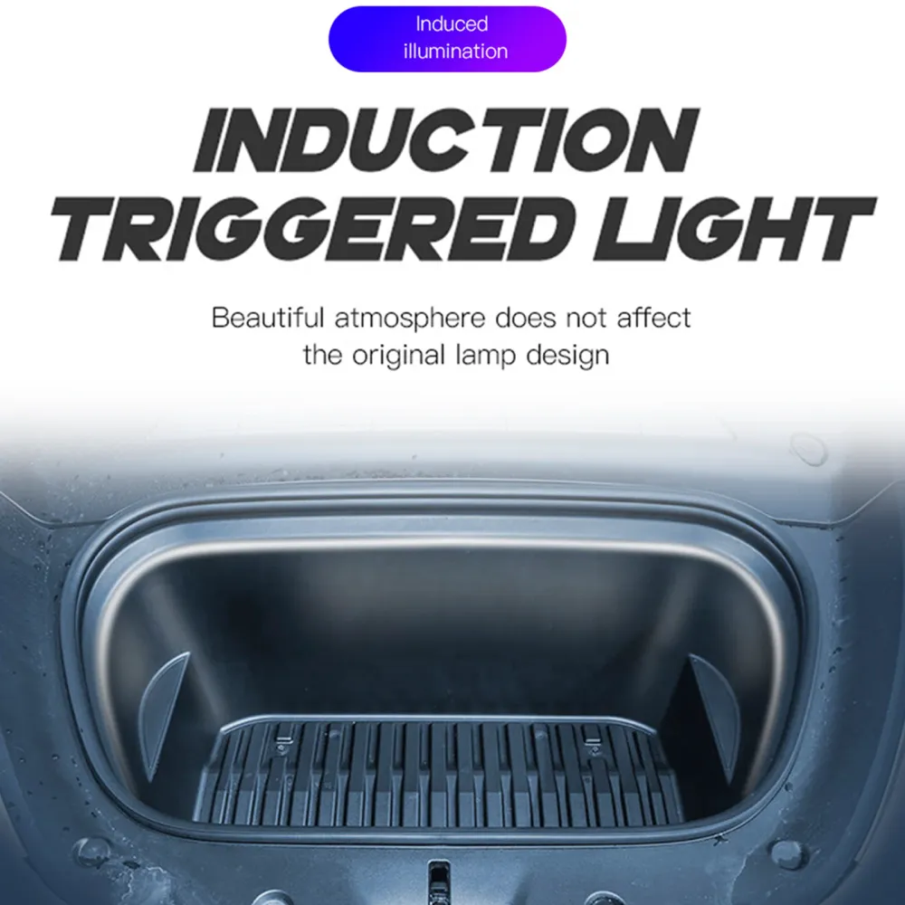Front Trunk Ambient Atmosphere LED Light Strip White Tesla Model 3/Y/S/X