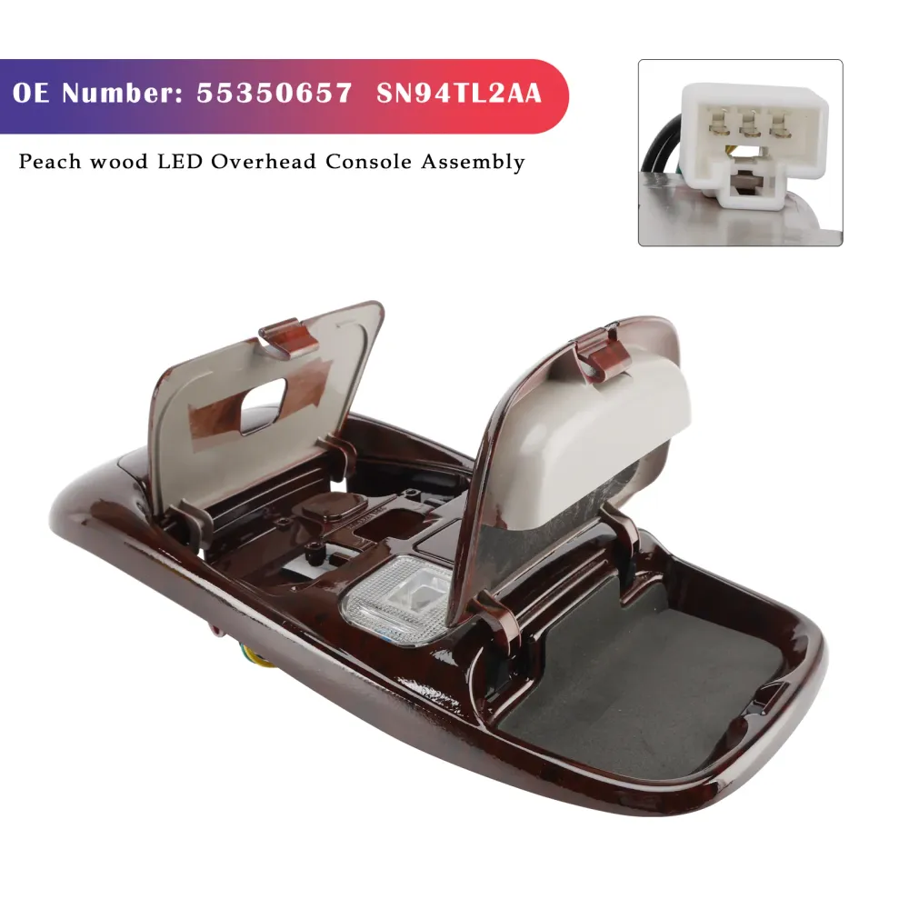 Front LED Overhead Console Peach Wood Dodge Ram 1500 2500 3500 98-02