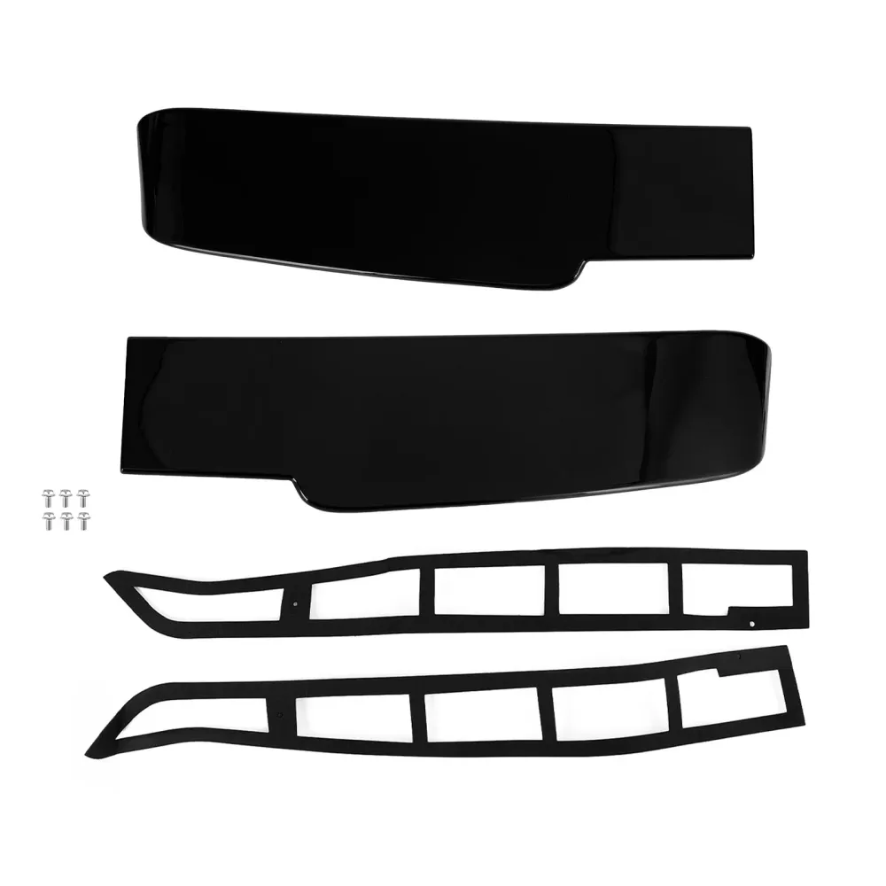 2004+ VW Transporter T5 T5.1 T6 T6.1 Twin (Barn) Dørmodell Black Premium Barn Door Spoiler
