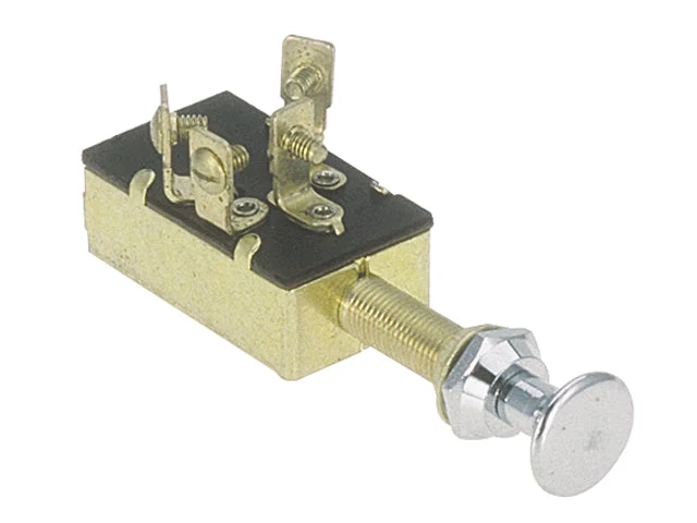 Talamex, trekkbryter 4 pos, 20A 12V messing (1 stk.)