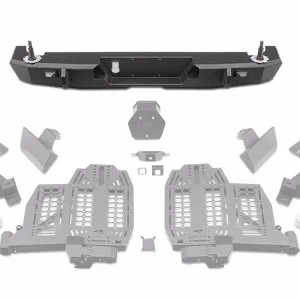 Rugged Ridge 20-24 Jeep Gladiator Wingmate Rear Bumper (Max Spare Wheel/Tire 37in. Dia.) - Tex. Blk