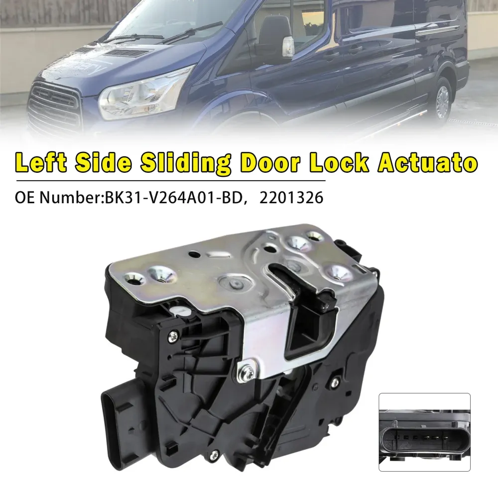 Left Sliding Door Lock Actuator BK31-V264A01-BD Ford Transit MK8 2014-2024
