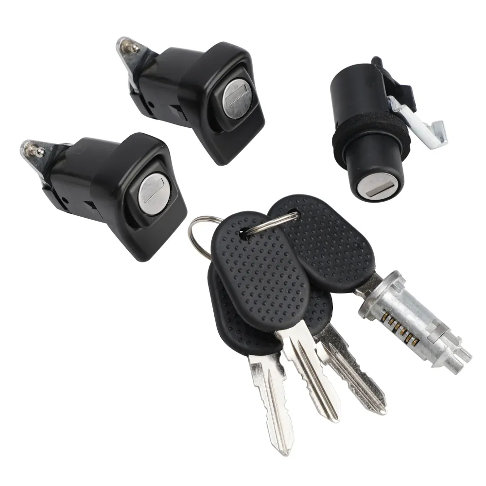 Right and Left Door Lock Kit + Bonnet + Cylinder + 4 Keys Fiat Panda 85/104