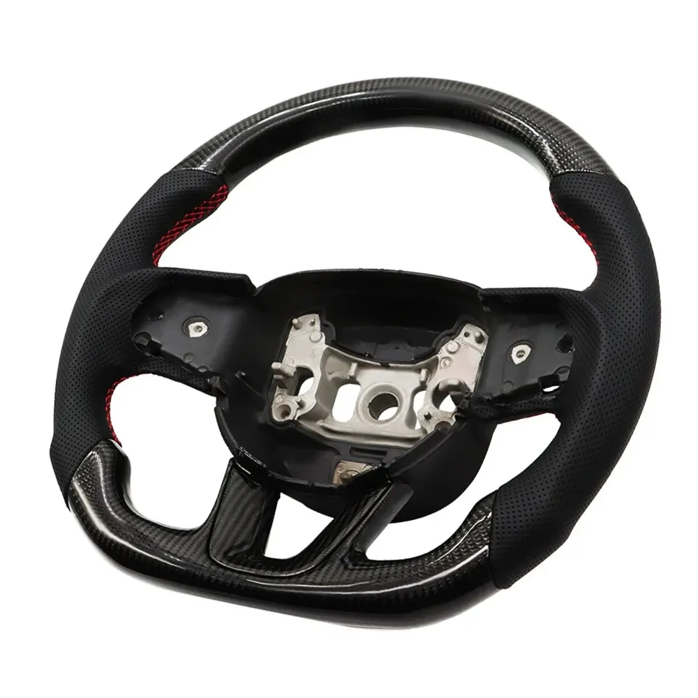 2015-2023 Dodge Challenger Carbon Fiber Heated Steering Wheel
