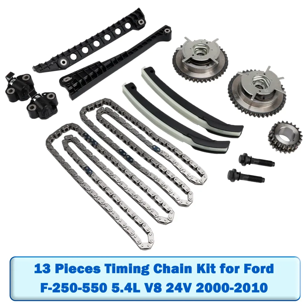 13 Pieces Timing Chain Kit Ford F-250-550 5.4L V8 24V 2000-2010
