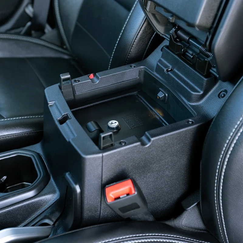 Tuffy Console Safe W/ Keyed Lock Jeep Wrangler & Gladiator