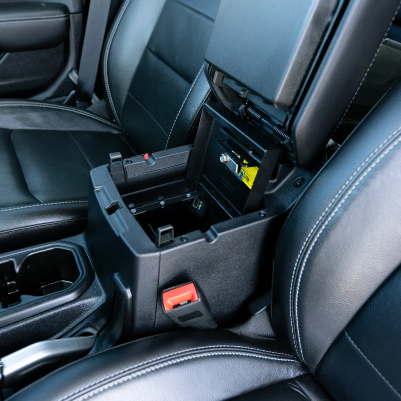 Tuffy Console Safe W/ Keyed Lock Jeep Wrangler & Gladiator