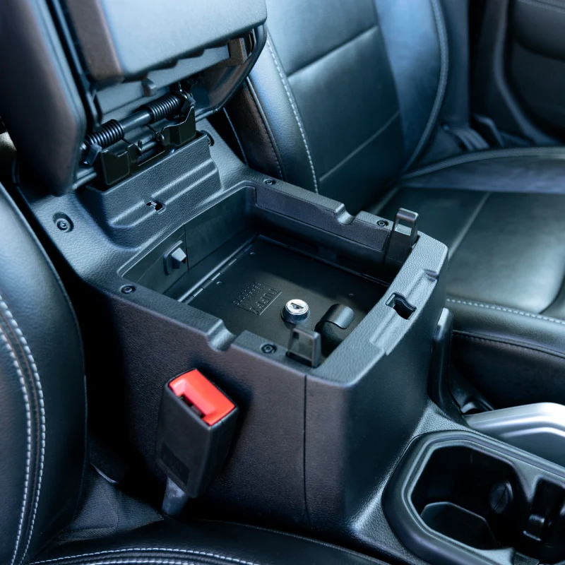 Tuffy Console Safe W/ Keyed Lock Jeep Wrangler & Gladiator