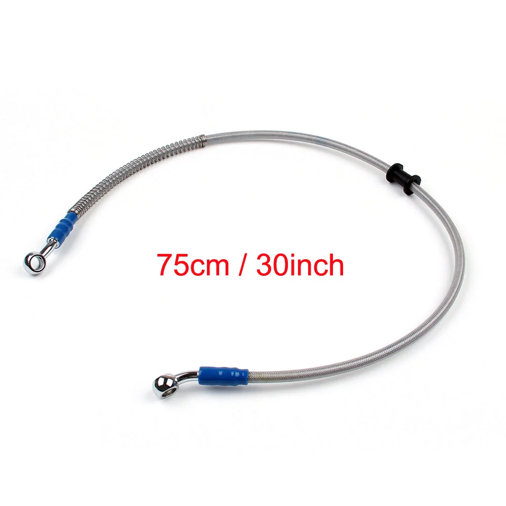 80cm/31 M10 Bremsolje Slangelinje Banjo Montering Rustfritt stål End Generisk