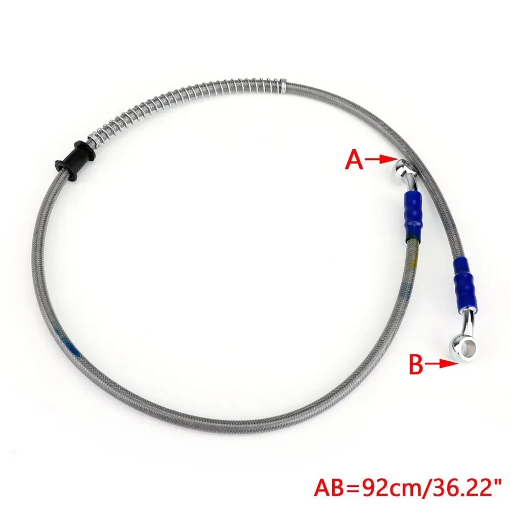 90cm/35 M10 Bremsolje Slangelinje Banjo Montering Rustfritt stål End Generisk