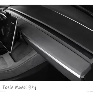 Semsket skinndeksel med dørpanelinnsatser Tesla 3/y