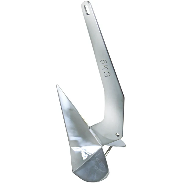 Deltaanker 6 kg 316 RF stål - båter opp til 9 m, 570 mm