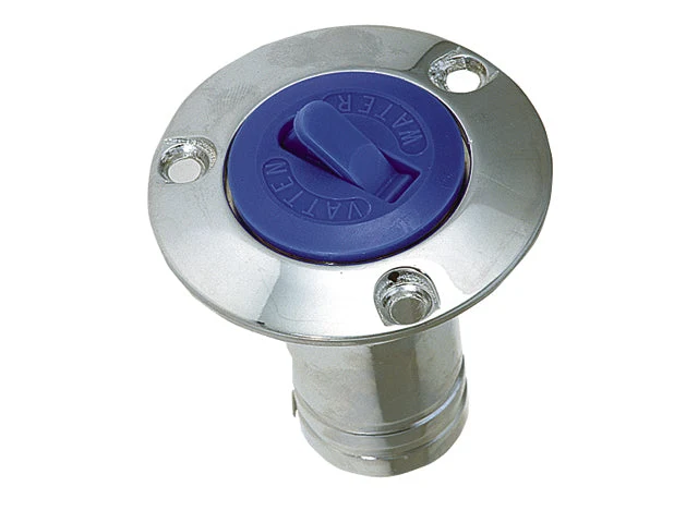 Talamex, Dekkfyll Ø 38 mm toalett, 1 stk, sort, forkrommet messing