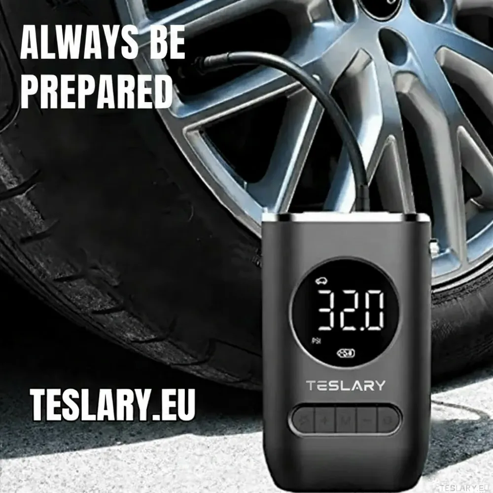 Bærbar batteridrevet dekkkompressor Tesla, BYD, MG & Other EVS