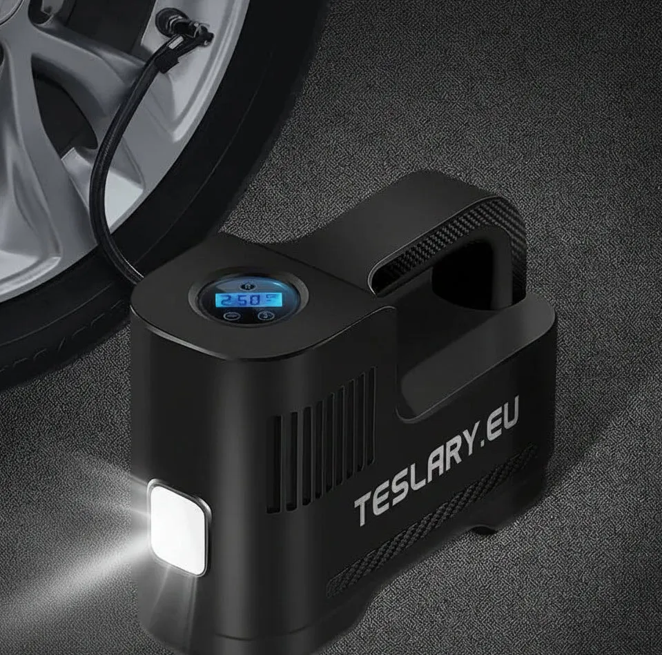 Bærbar 12 volt kompressor med digital avlesning