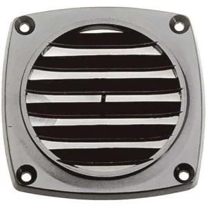 Talamex, Ventilasjonsgitter 92x92 mm, Slange Ø76 mm - Sort