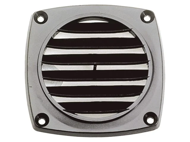 Talamex, Ventilasjonsgitter 92x92 mm, Slange Ø76 mm - Sort