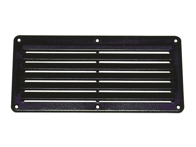 Talamex, Ventilasjonsgitter, Sort 261x125mm (1 stk.)