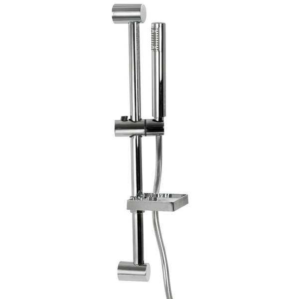 Elegant dusjstang med dusj og såpeholder, 60,0 cm, forkrommet messing