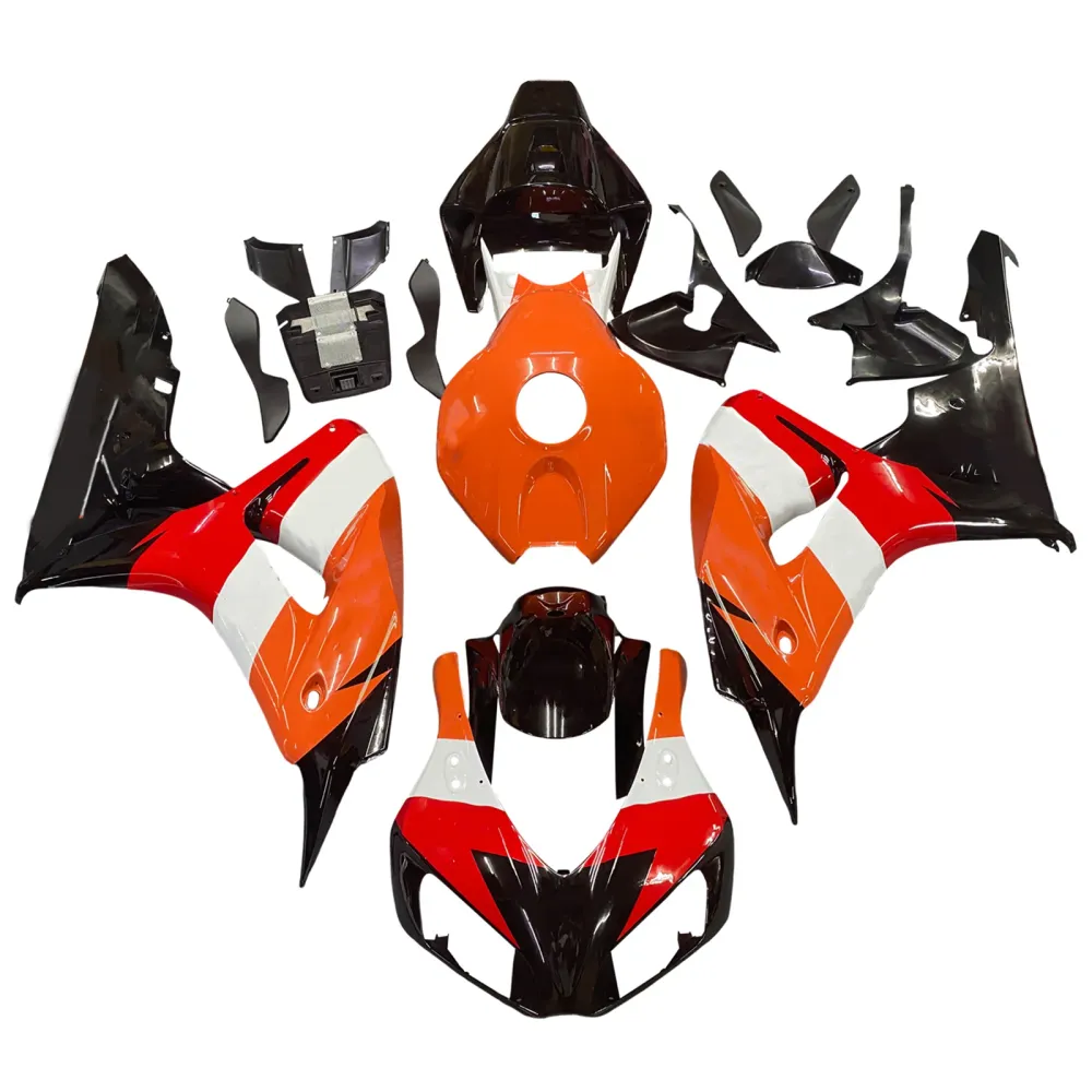 Injeksjon Fairing Kit Bodywork Abs Fit Honda CBR1000RR 2006 2007 Black