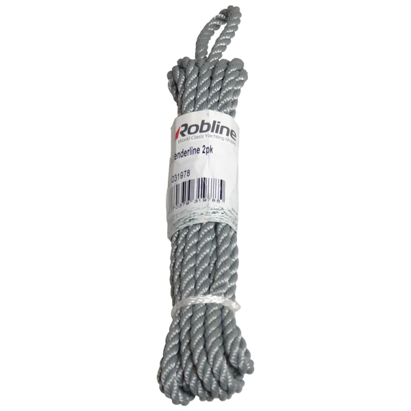 Robline, Fenderline 3-lags grå 2-pakning, 10mm x 2m