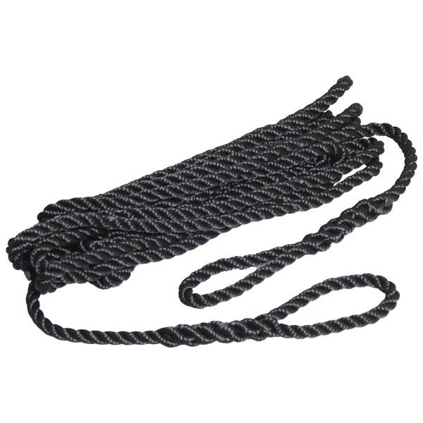 Robline, Fenderline 3-lags, Sort, 10mm x 2m, 2 stk