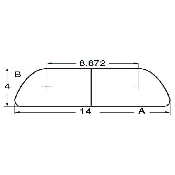 Fenderlist RF AISI 316, 20 x 4mm, 3m