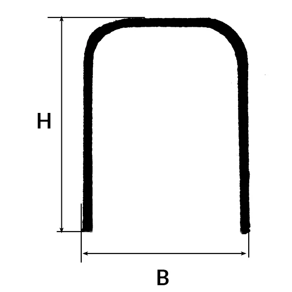 Senterstykke Rustfritt stål b=18mm l=80mm h=25mm