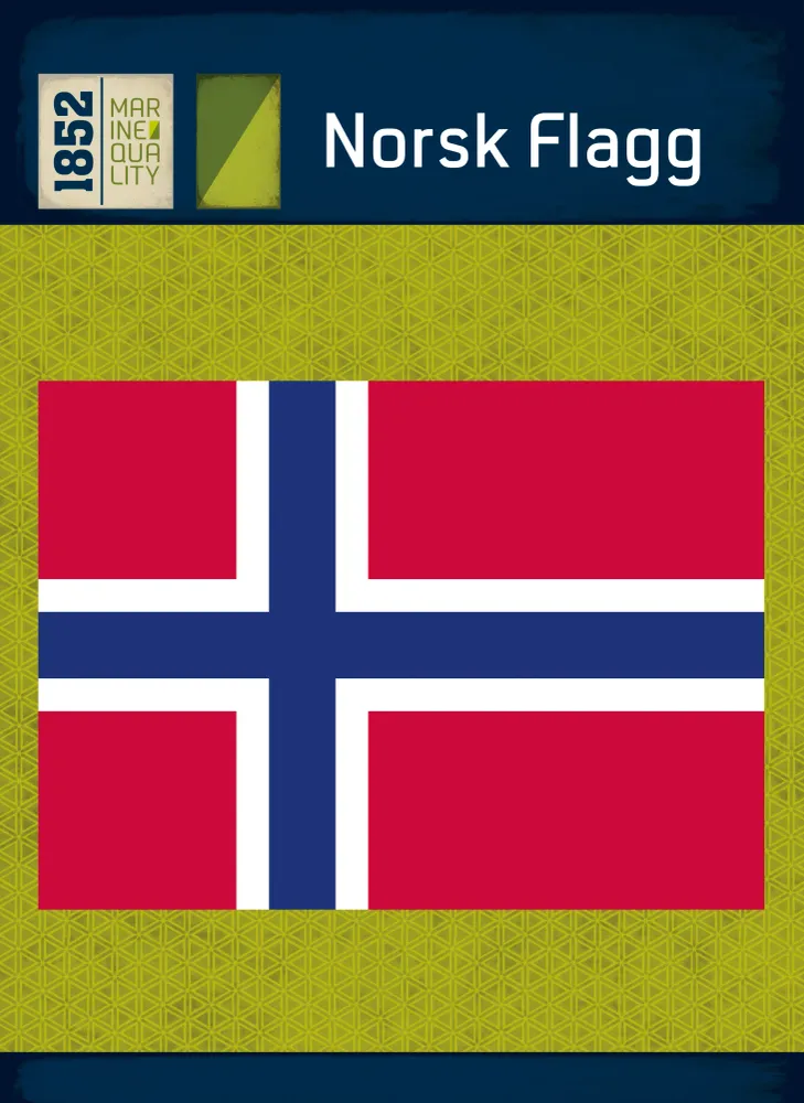 Norsk flagg til flaggstang, 400 cm