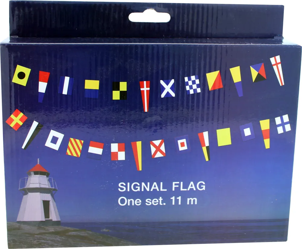Signalflagg på lengde, 36 flagg